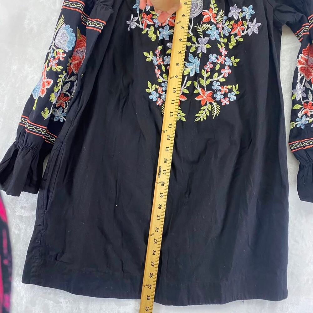Free People Women's Fleur Du Jour Mini Embroidered Dress 100% Cotton Sz S - Picture 9 of 10